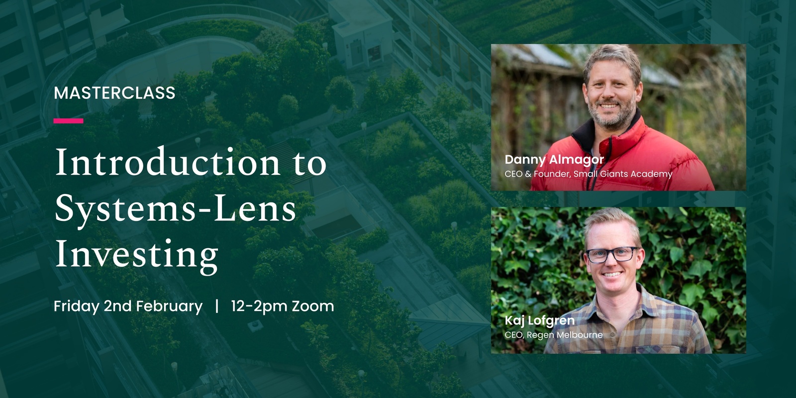 Banner image for Masterclass: Systems-lens Investing 