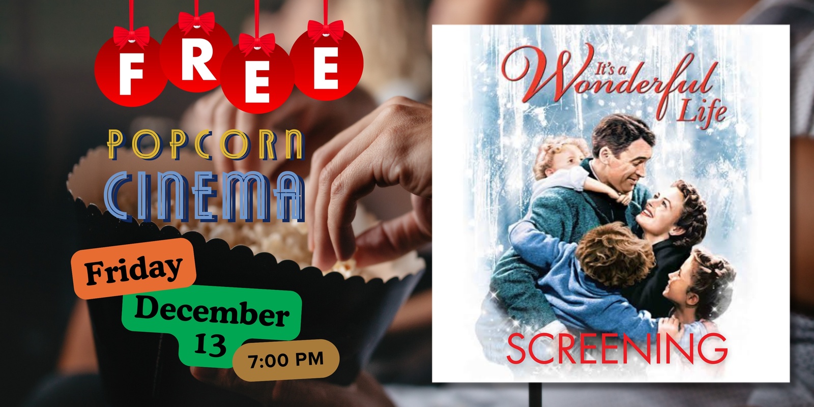 Banner image for Popcorn Cinema - It's a Wonderful Life