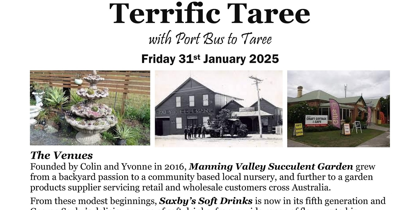 Banner image for Terrific Taree