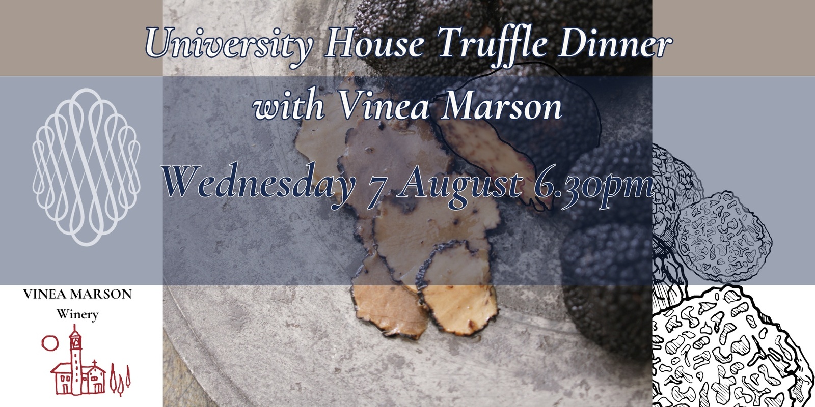 Banner image for University House Truffle Dinner with Vinea Marson