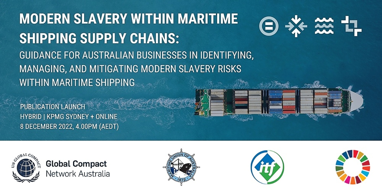 Banner image for Publication Launch | Modern Slavery within Maritime Shipping Supply Chains