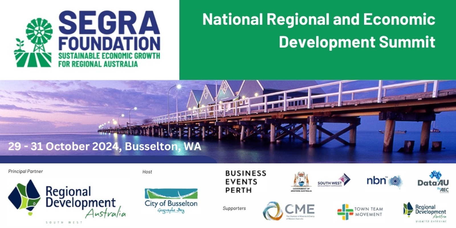 Banner image for National Regional and Economic Development Summit 2024 - BUSSELTON WA