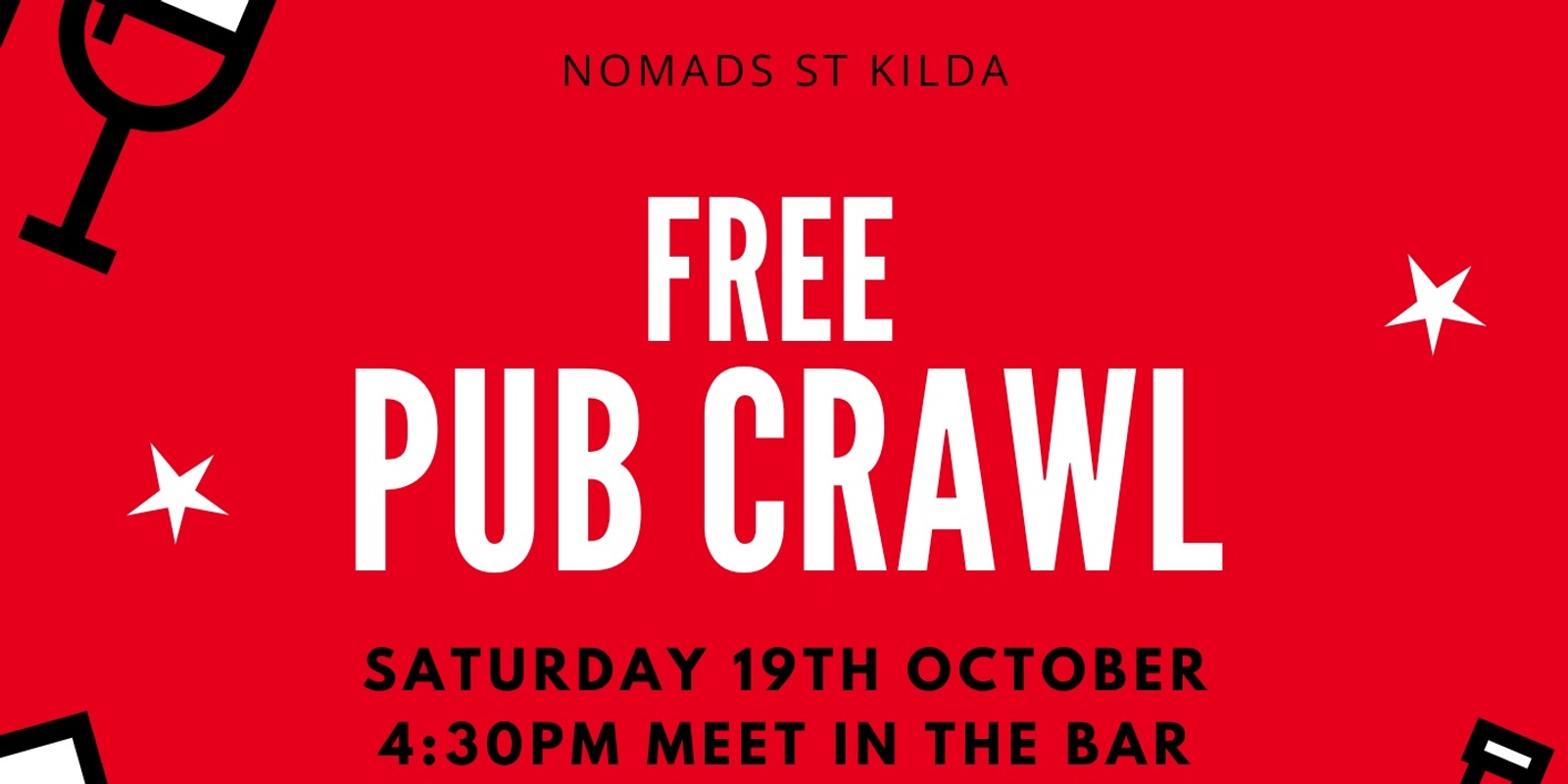 Banner image for FREE PUB CRAWL - Nomads St Kilda