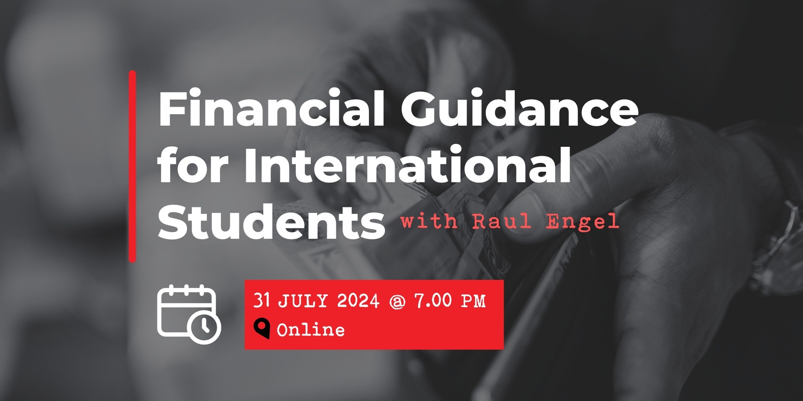 Banner image for Financial Guidance for International Students (Online Event)
