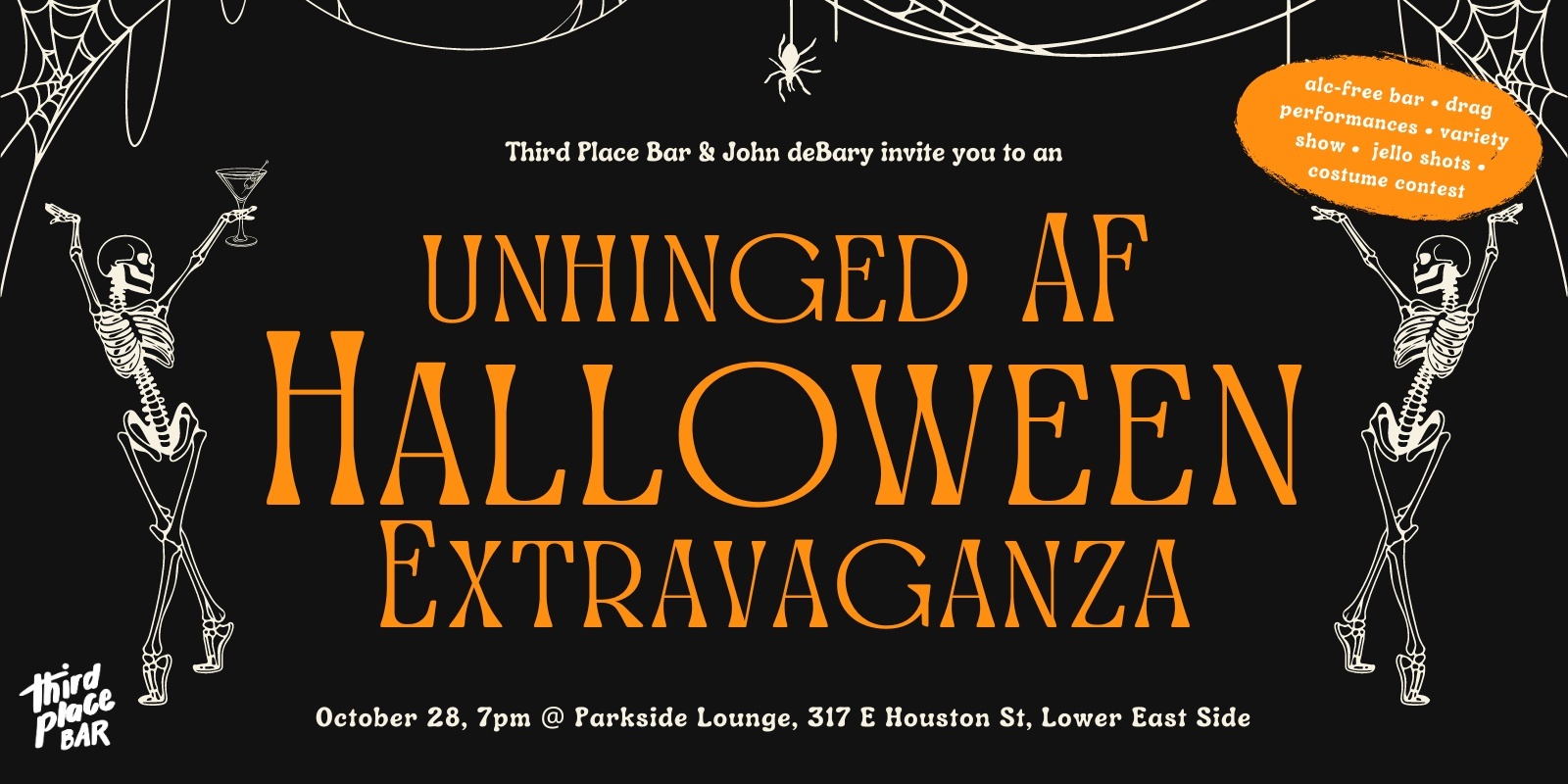 Banner image for An Unhinged AF Halloween Extravaganza