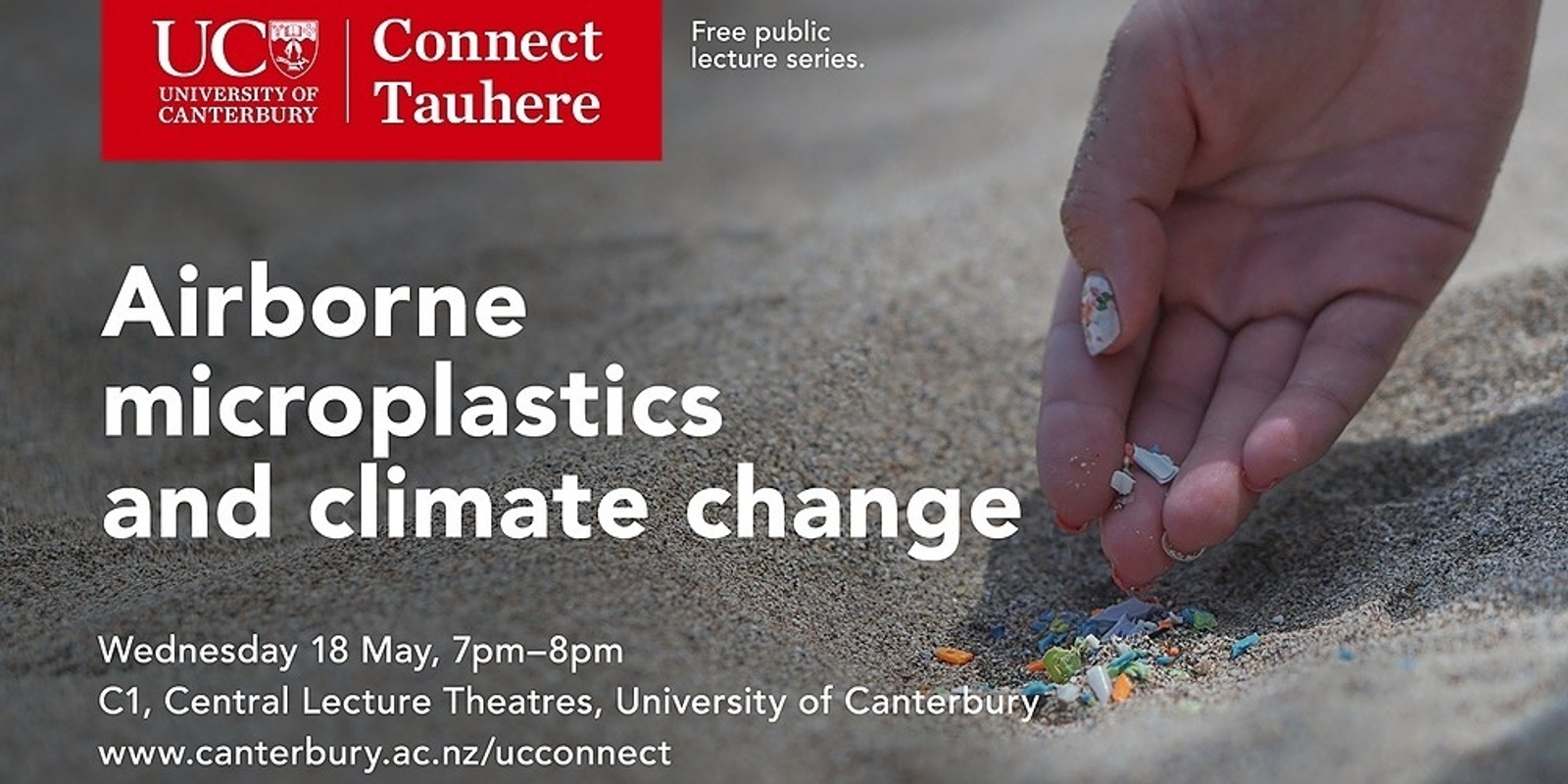 Banner image for UC Connect: Airborne microplastics and climate change 