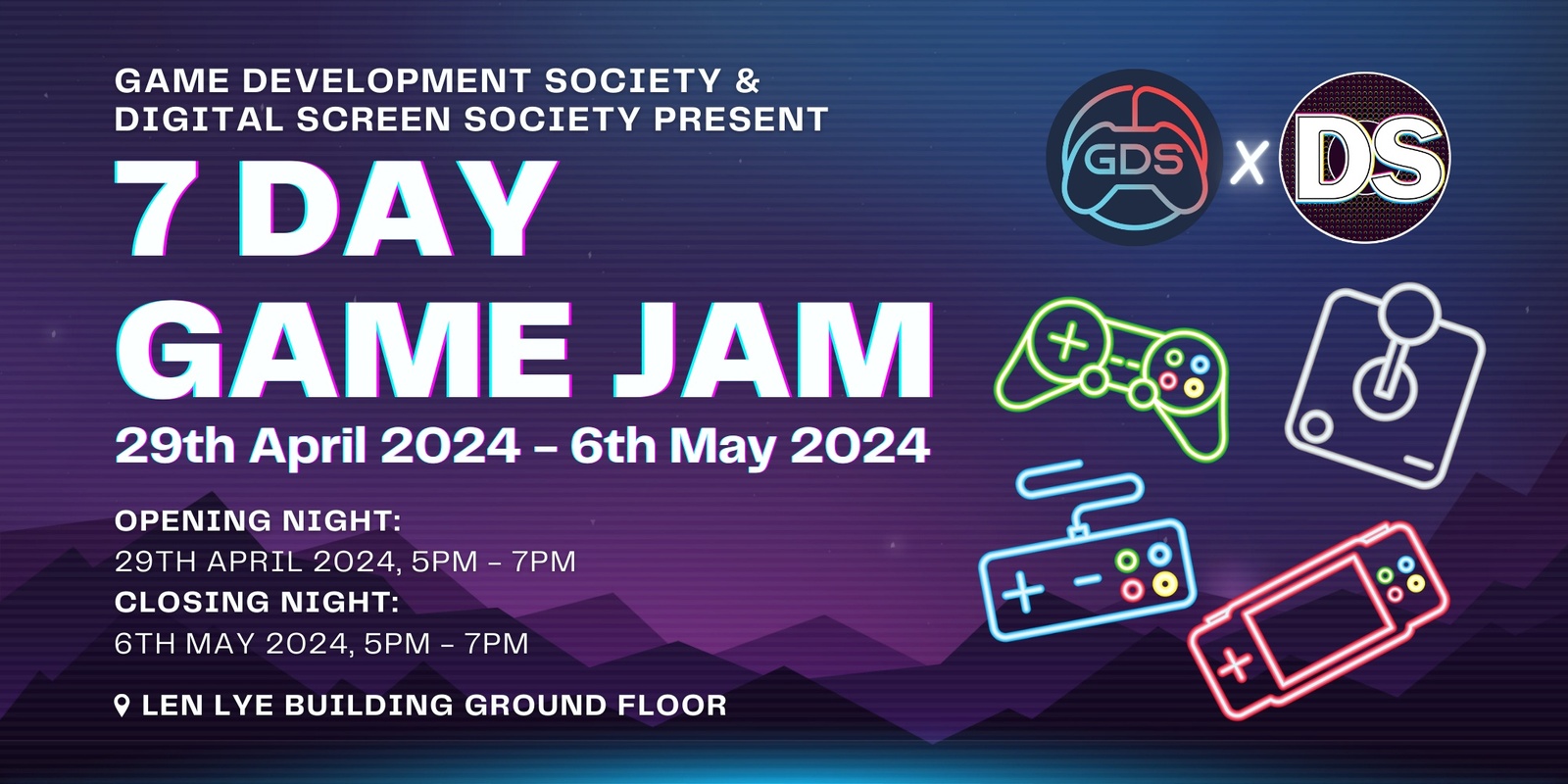 Banner image for 7 Day Game Jam 2024 Opening Night