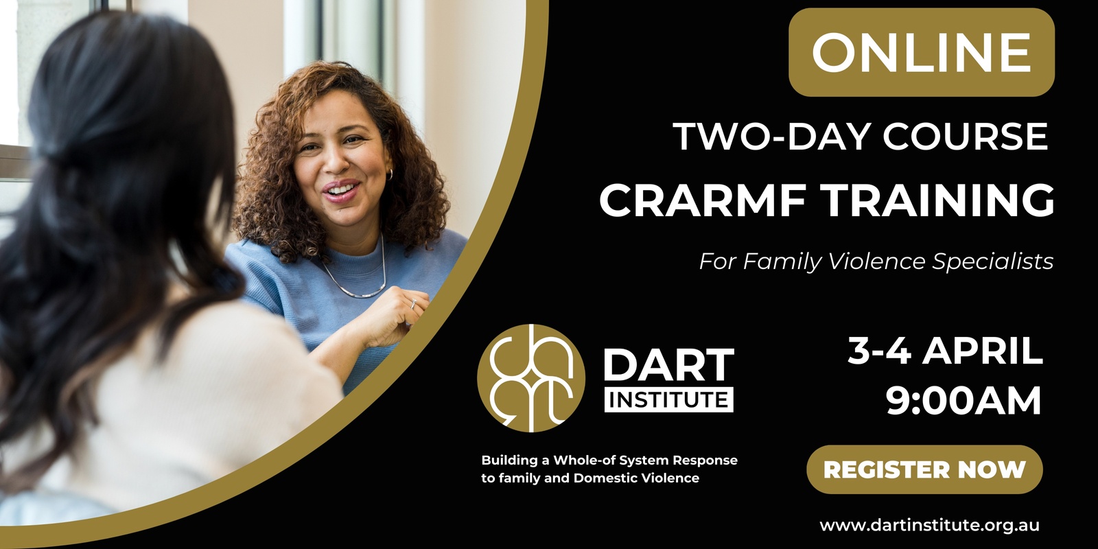 Banner image for CRARMF Comprehensive Training for Family Violence Specialists