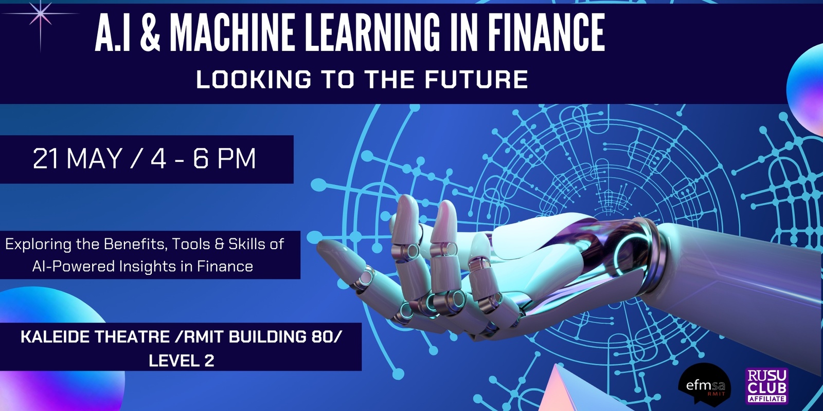Banner image for Artificial Intelligence & Machine Learning in Finance