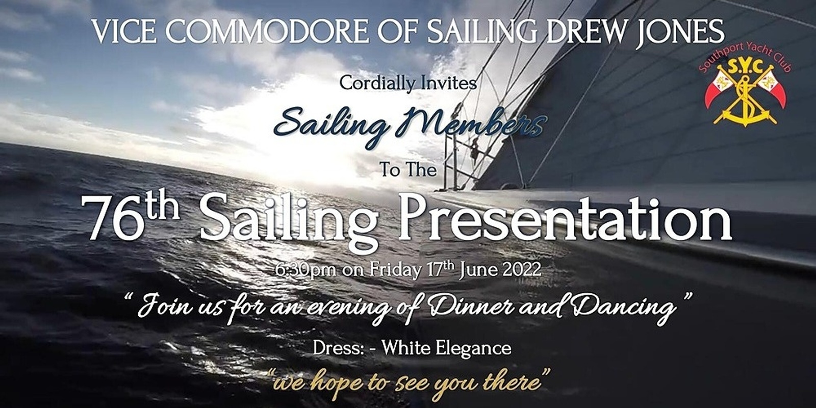 Banner image for 76th Sailing Presentation Night 2022