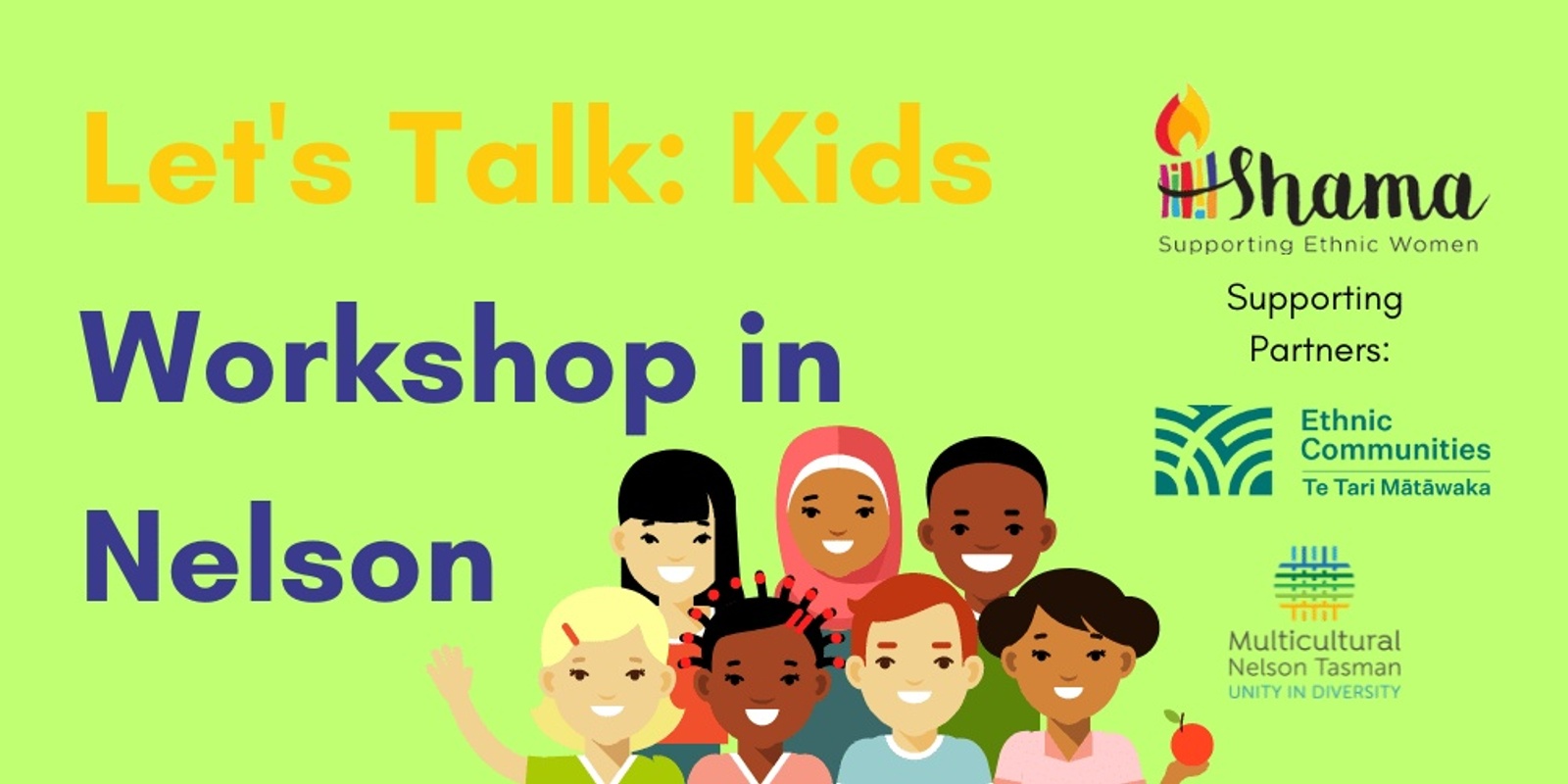 Banner image for Let's talk: Kids Workshop in Nelson