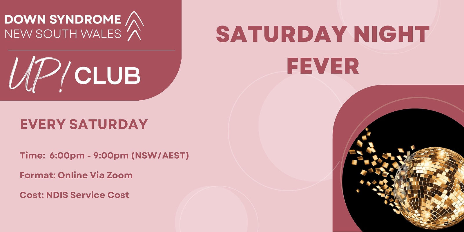 Banner image for UP! Club: Saturday Night Fever - 12th October 2024