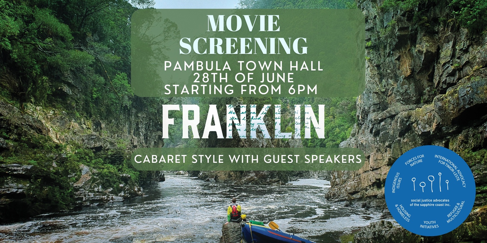Banner image for Franklin River Movie Pambula 