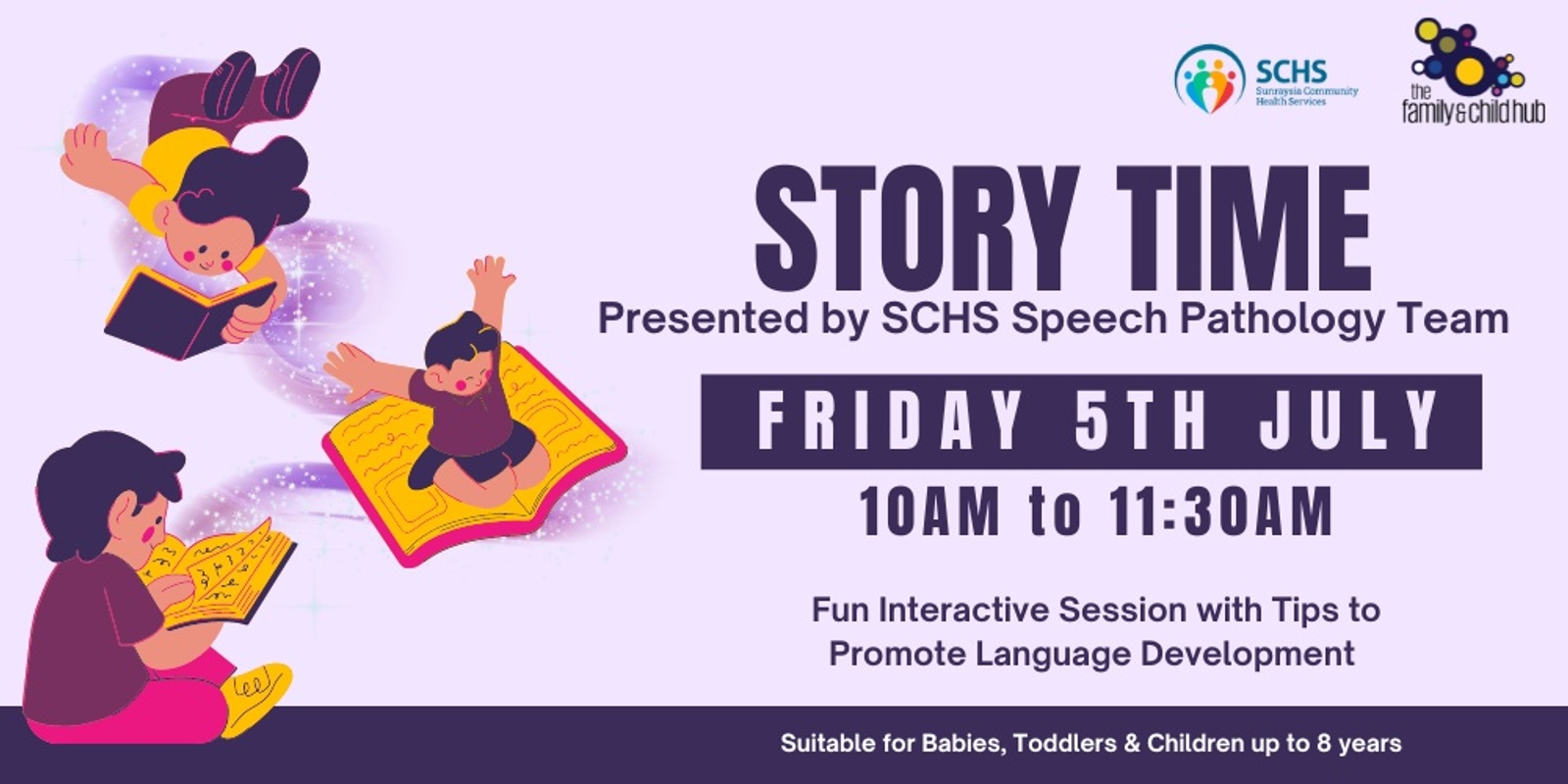Banner image for Story Time Presented by the SCHS Speech Pathology Team