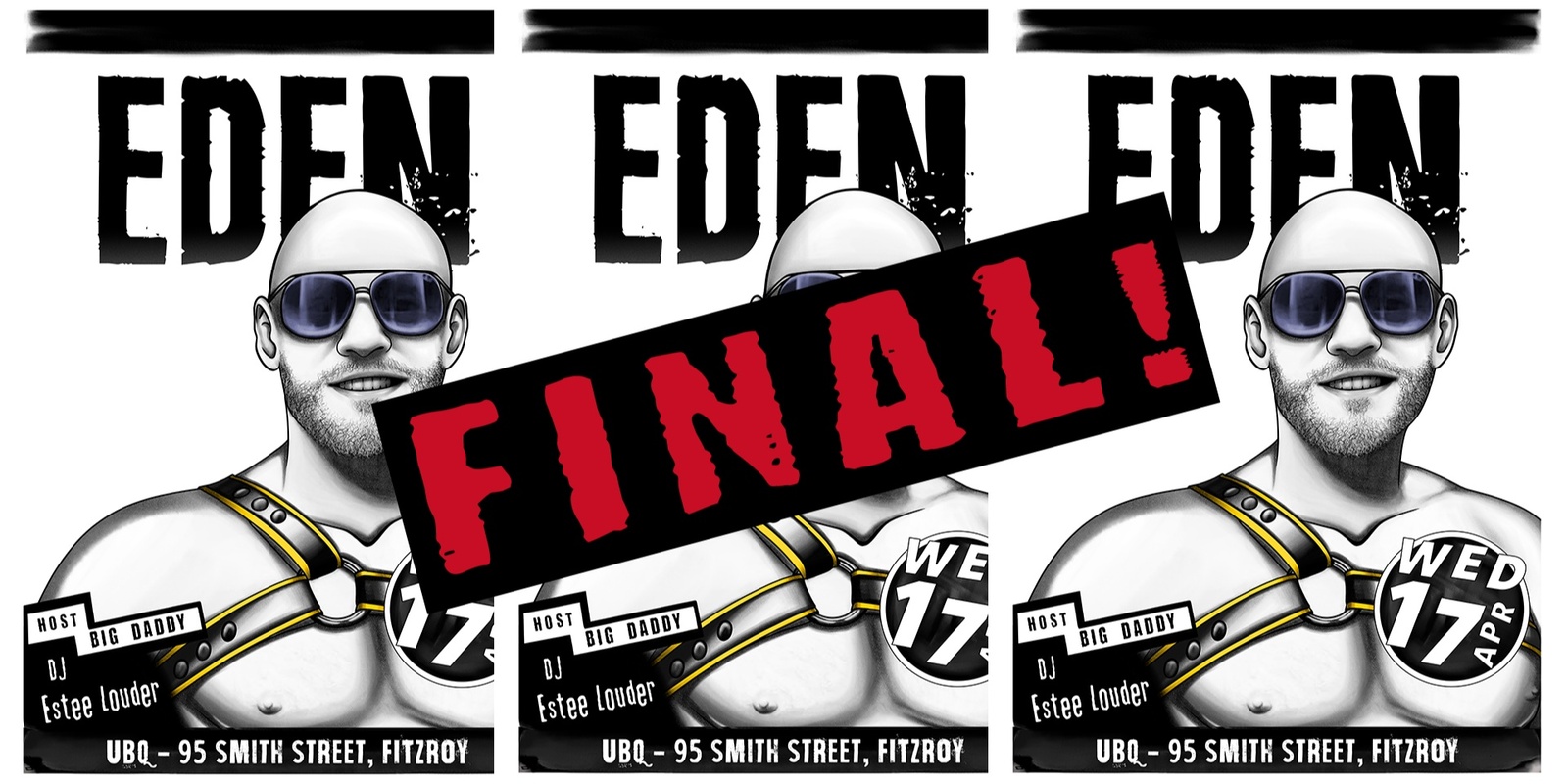 Banner image for Final EDEN: Wednesday 17 April 2024 ft. DJ Estée Louder | Hosted by Big Daddy
