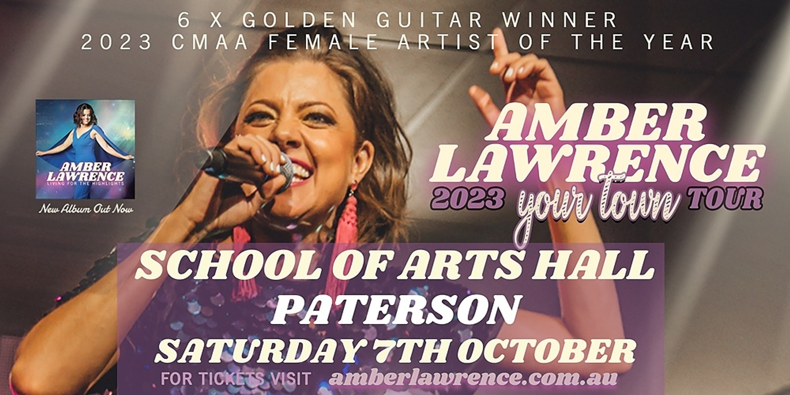 Banner image for Amber Lawrence - Your Town Tour - Paterson School of Arts Hall