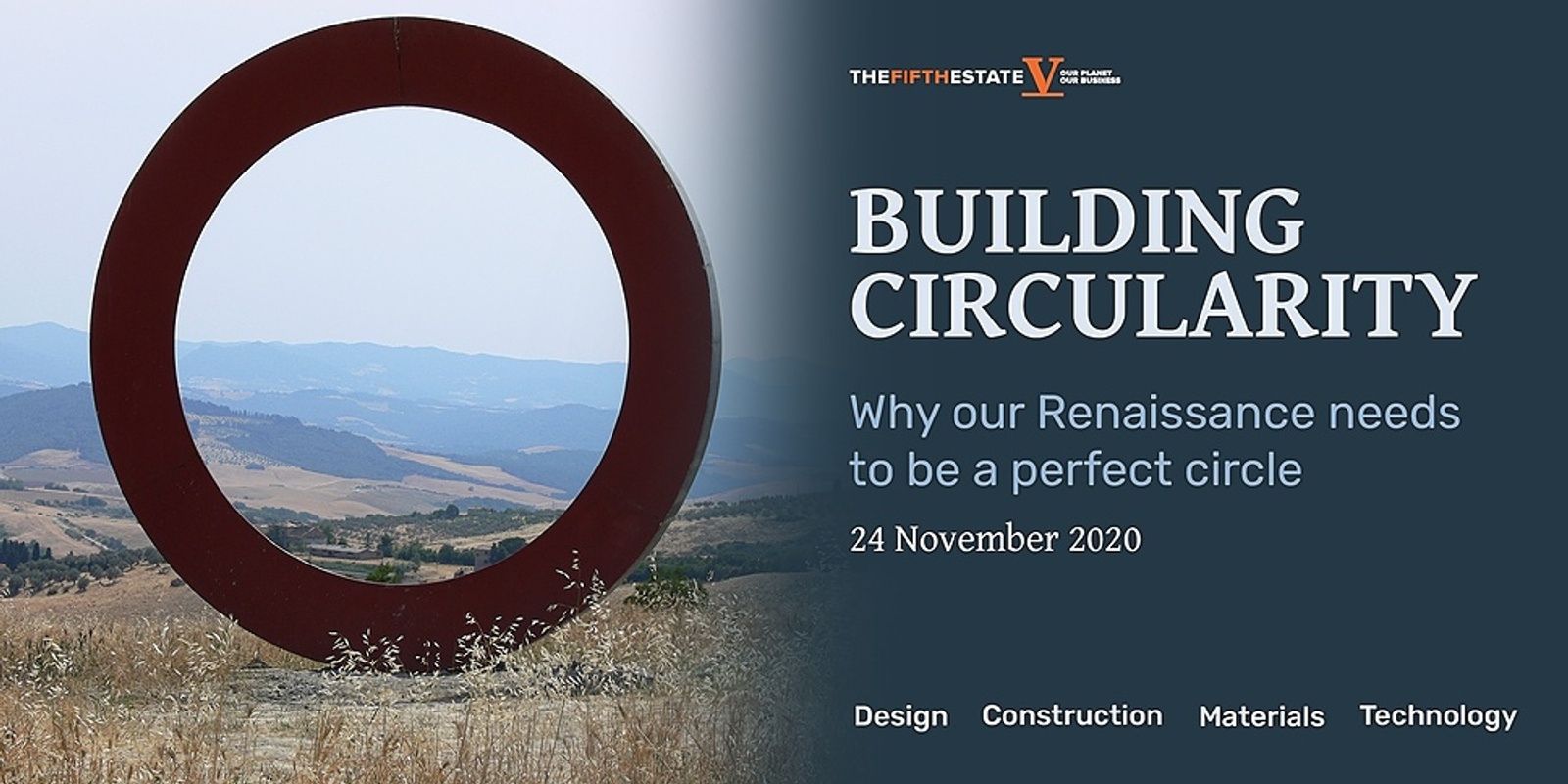 Banner image for Building Circularity: Why our renaissance needs to be a perfect circle