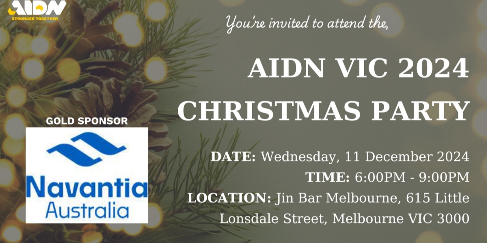 Banner image for AIDN VIC 2024 Christmas Party