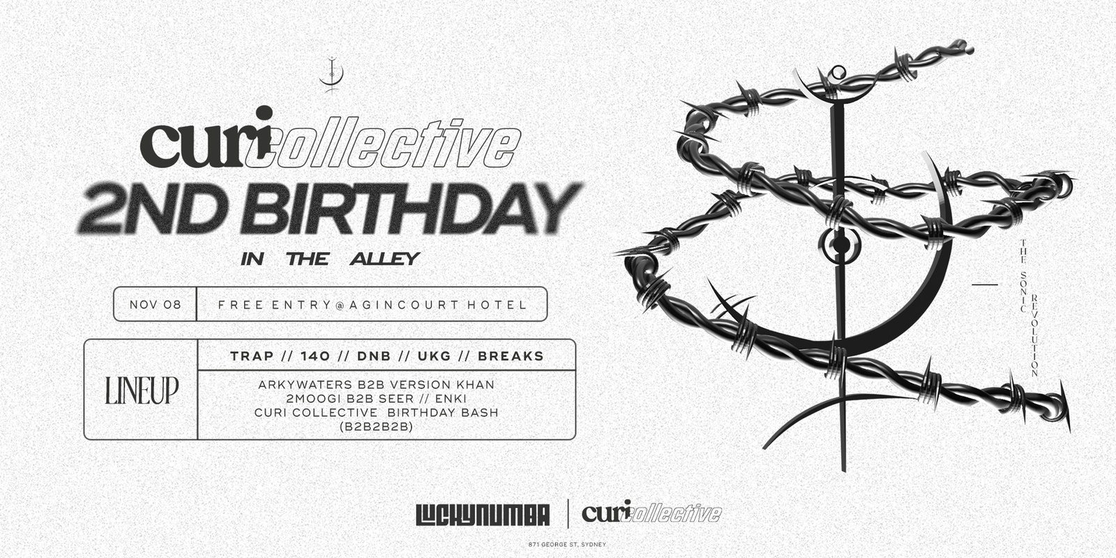 Banner image for Curi Collective 2nd Birthday @ The Alley