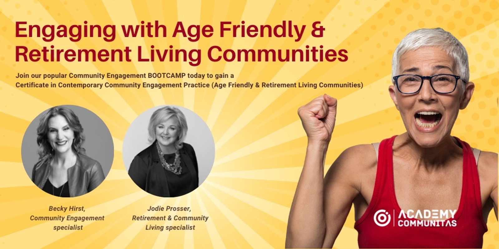 Banner image for Engaging with Age Friendly & Retirement Living Communities - A 6-week Bootcamp