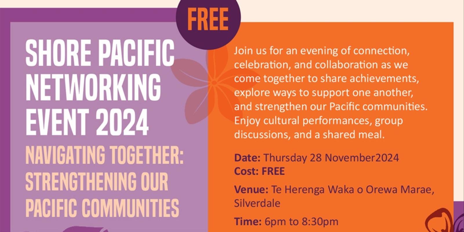 Banner image for SHORE PACIFIC NETWORKING EVENT (November 2024)