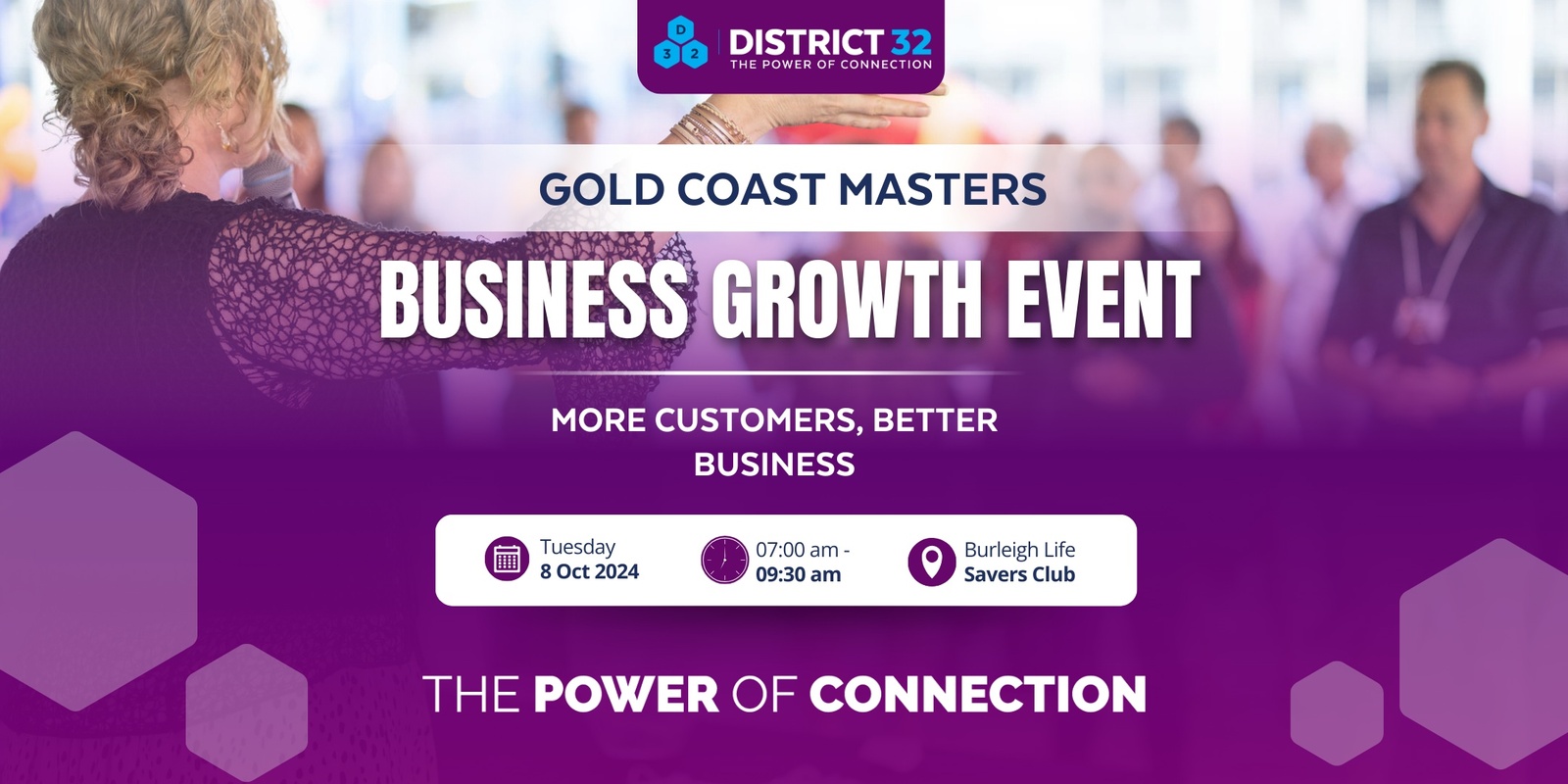 Banner image for District32 Business Networking Gold Coast – Masters Circle Launch - Tue 08 Oct