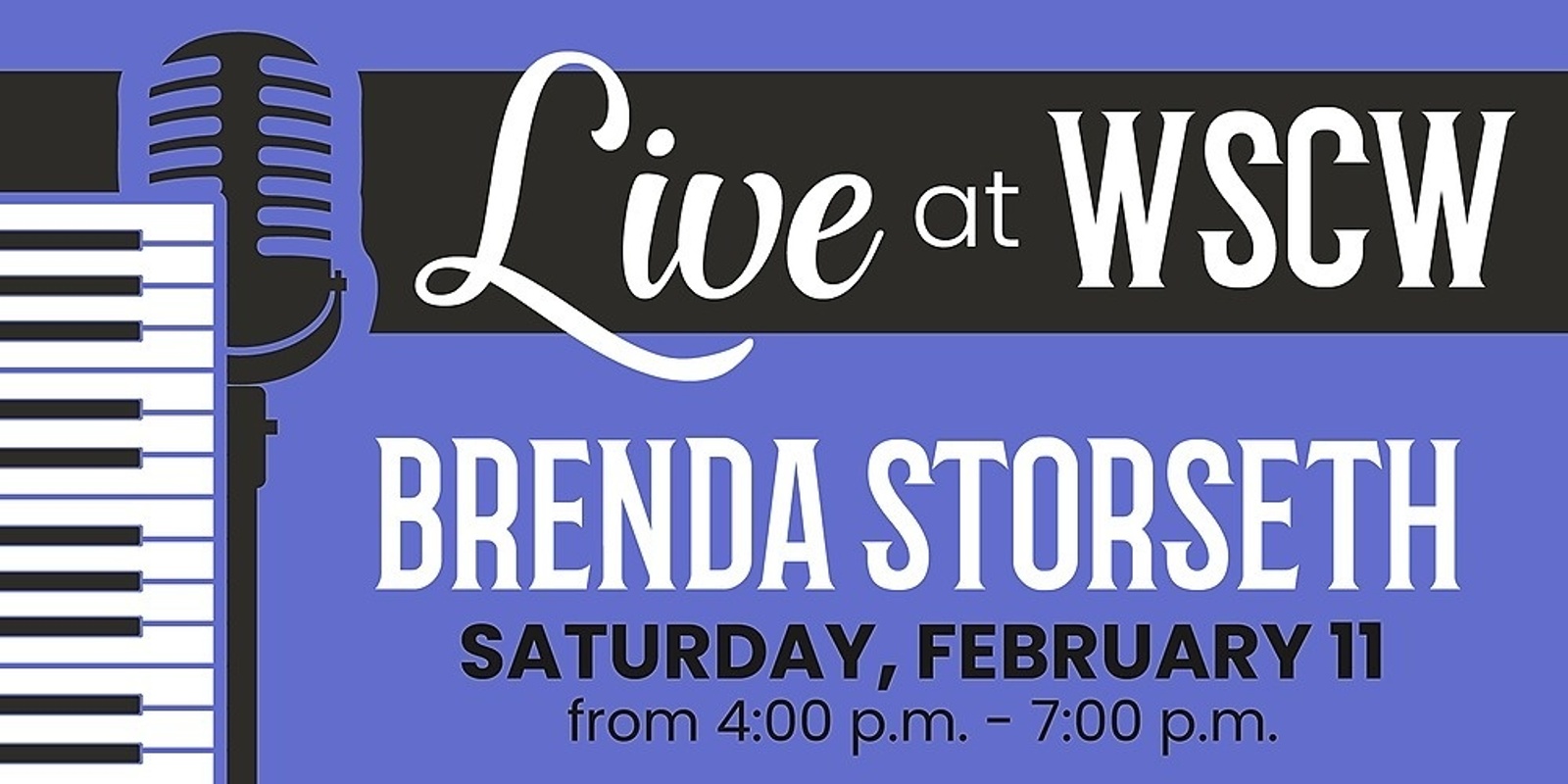 Banner image for Brenda Storseth Live at WSCW February 11