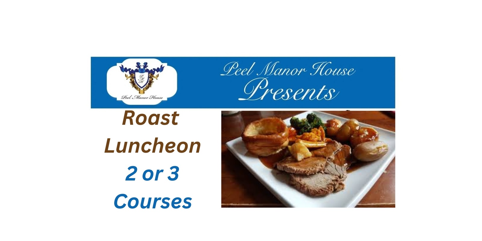 Banner image for Roast Lunch Thursday 30th May - 11.45am Arrival -1.30pm