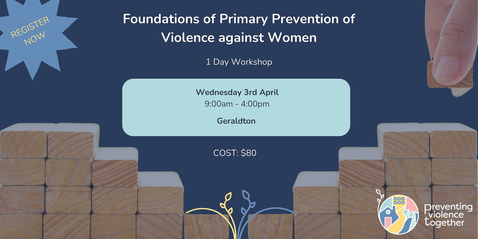 Banner image for Foundations of Primary Prevention of Violence Against Women - Geraldton