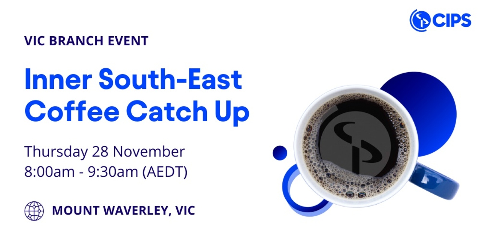 Banner image for VIC Branch - Inner South-East Coffee Catchup