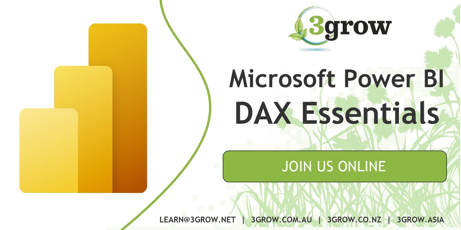 Banner image for Microsoft Power BI DAX Essentials, Online Training Course