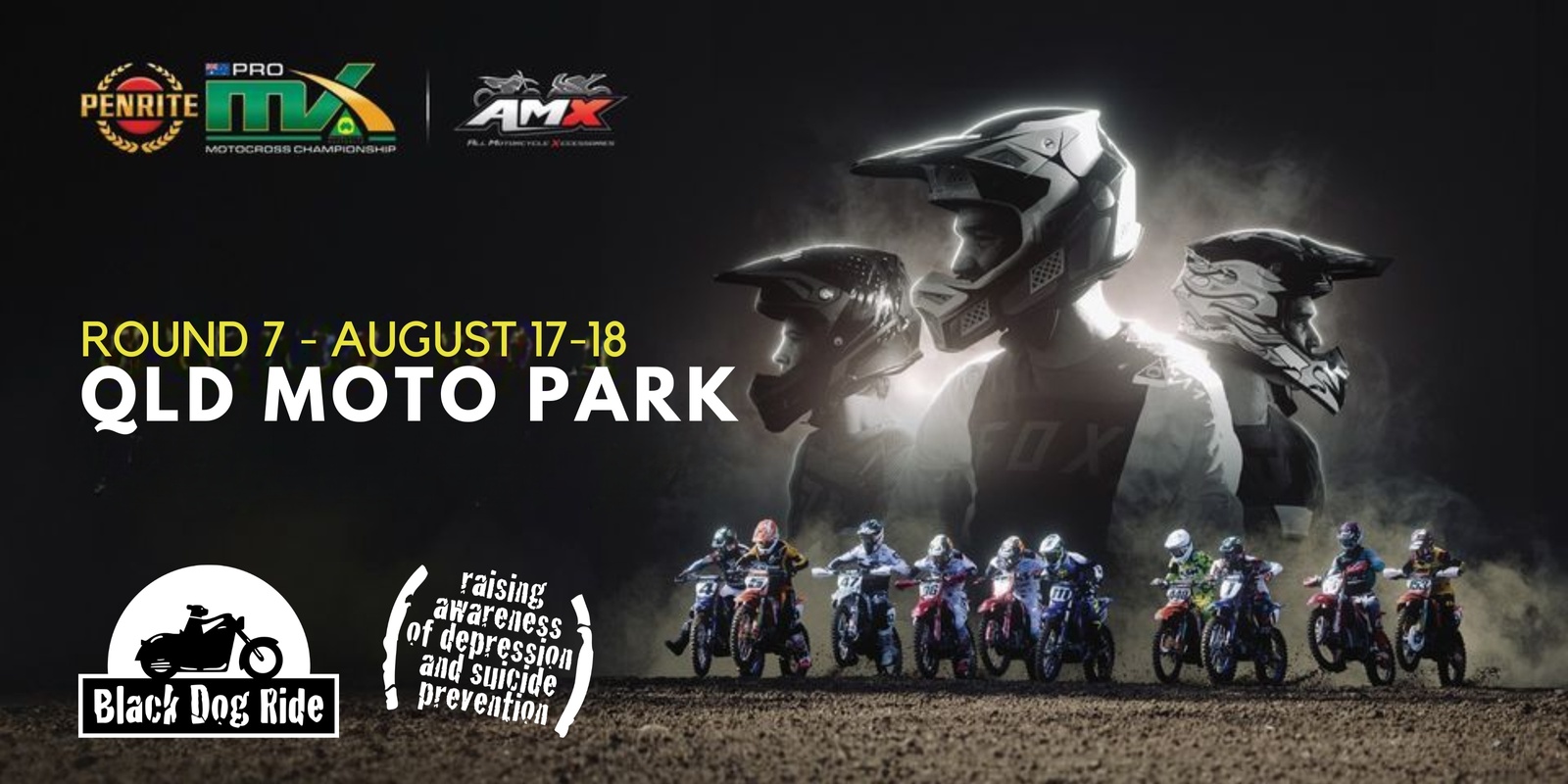 Banner image for Black Dog Ride - ProMX - Round 8 - Queensland Moto Park, QLD Volunteers