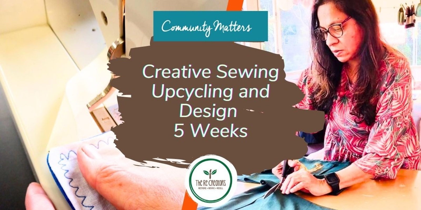 Banner image for Creative Sewing and Design - 5 Weeks, West Auckland's RE: MAKER SPACE, Thurs 17 Oct -21 Nov 6.30pm-8.30pm (no class Thurs 24 Oct)