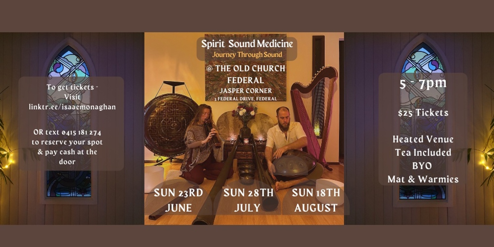 Banner image for Community Spirit Sound Journey | Breathwork | Federal Old Church
