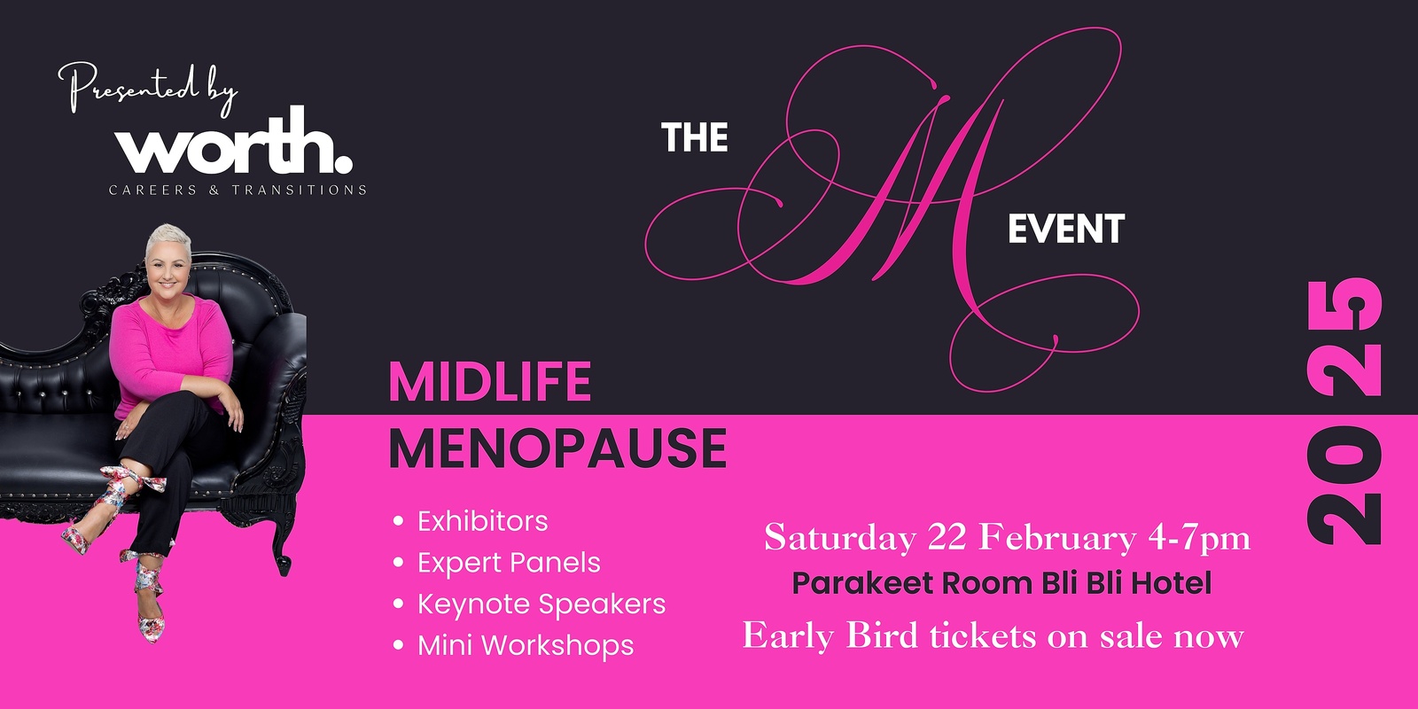 Banner image for The M Event - Midlife and Menopause