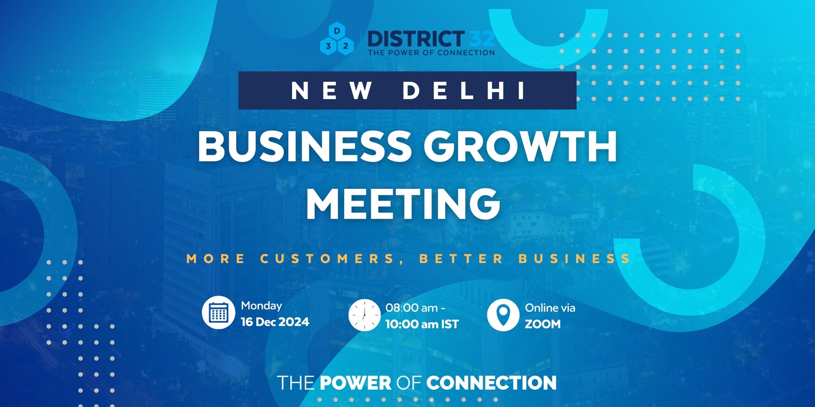 Banner image for District32 Business Growth Event – New Delhi – Mon 16 Dec