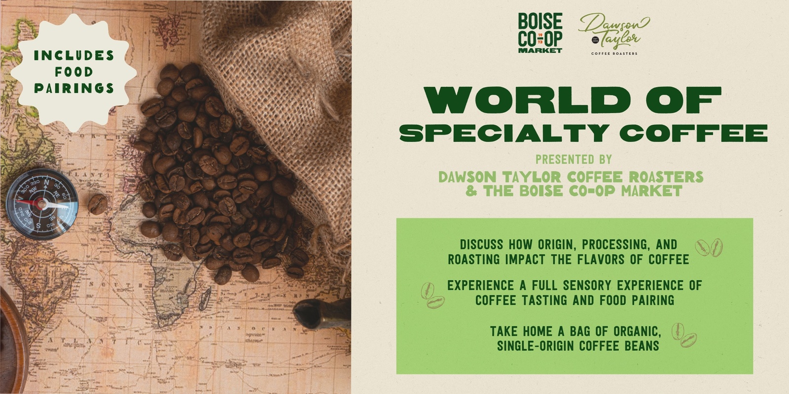 Banner image for The World of Specialty Coffee presented by Dawson Taylor at UnCorked Village Classroom