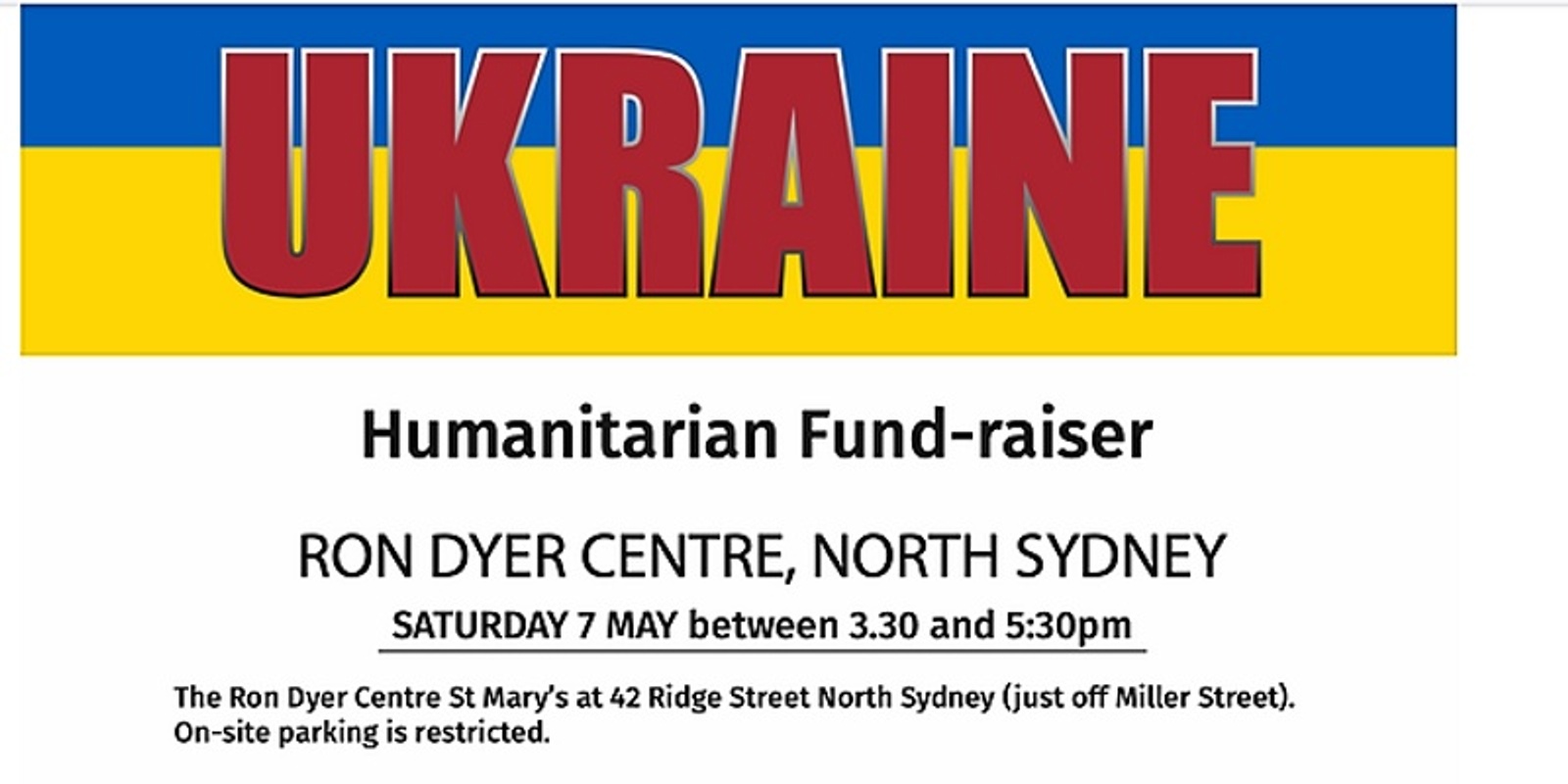 Banner image for Humanitarian Ukrainian Fund-Raiser