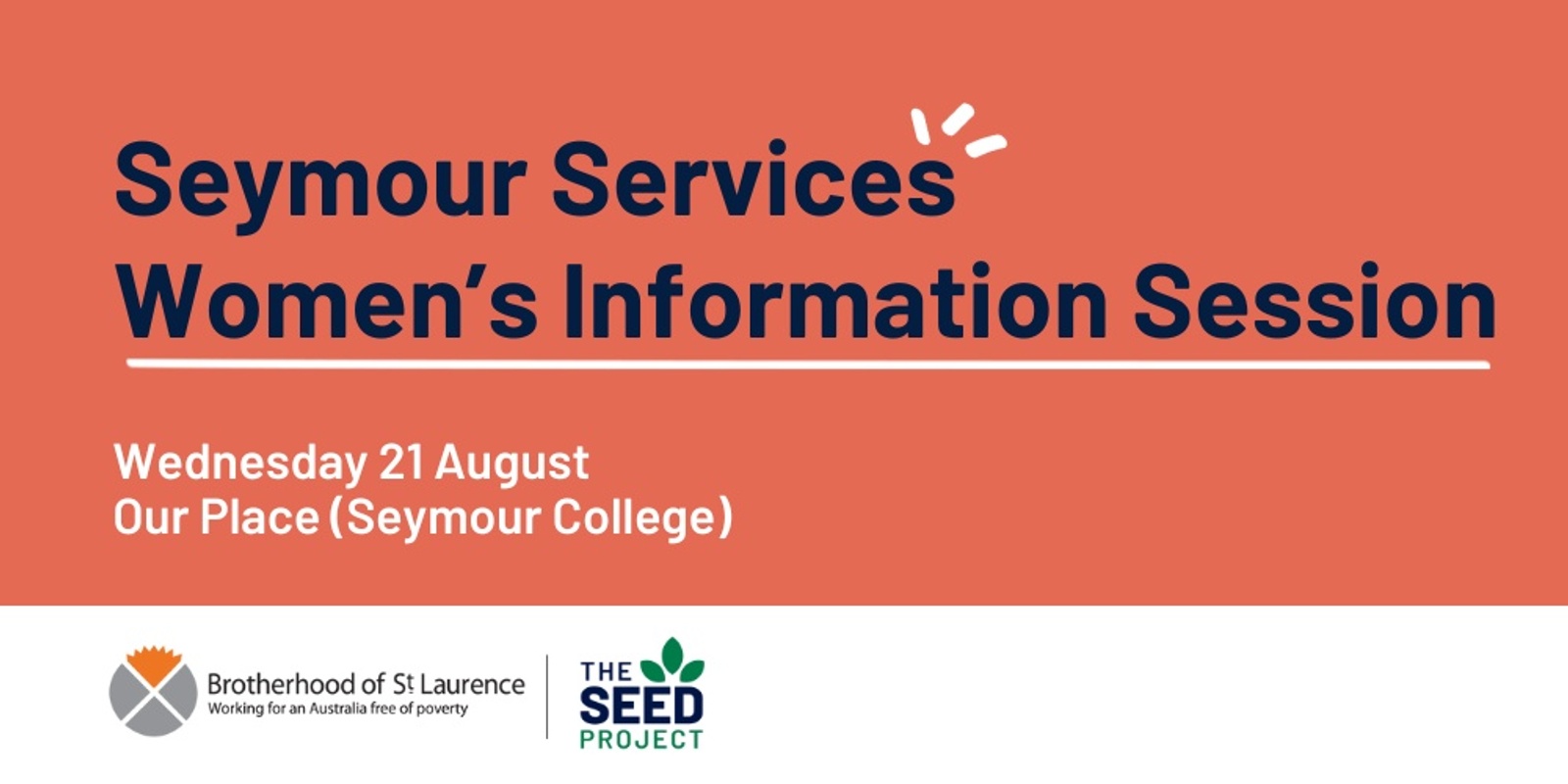 Banner image for Seymour Services - Women’s Information Session