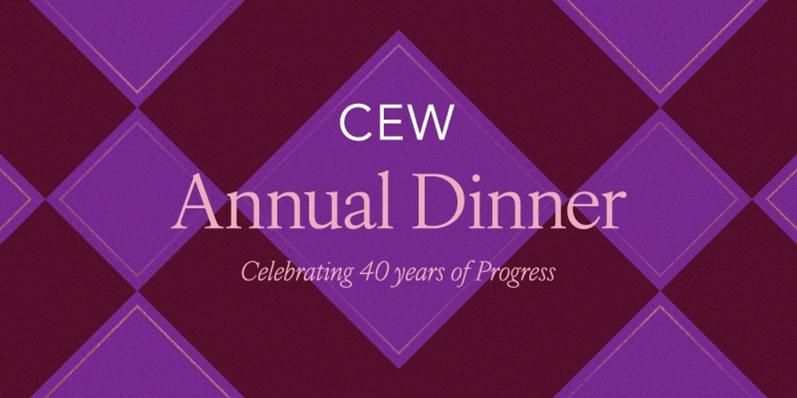 Banner image for CEW Melbourne Annual Dinner 2025