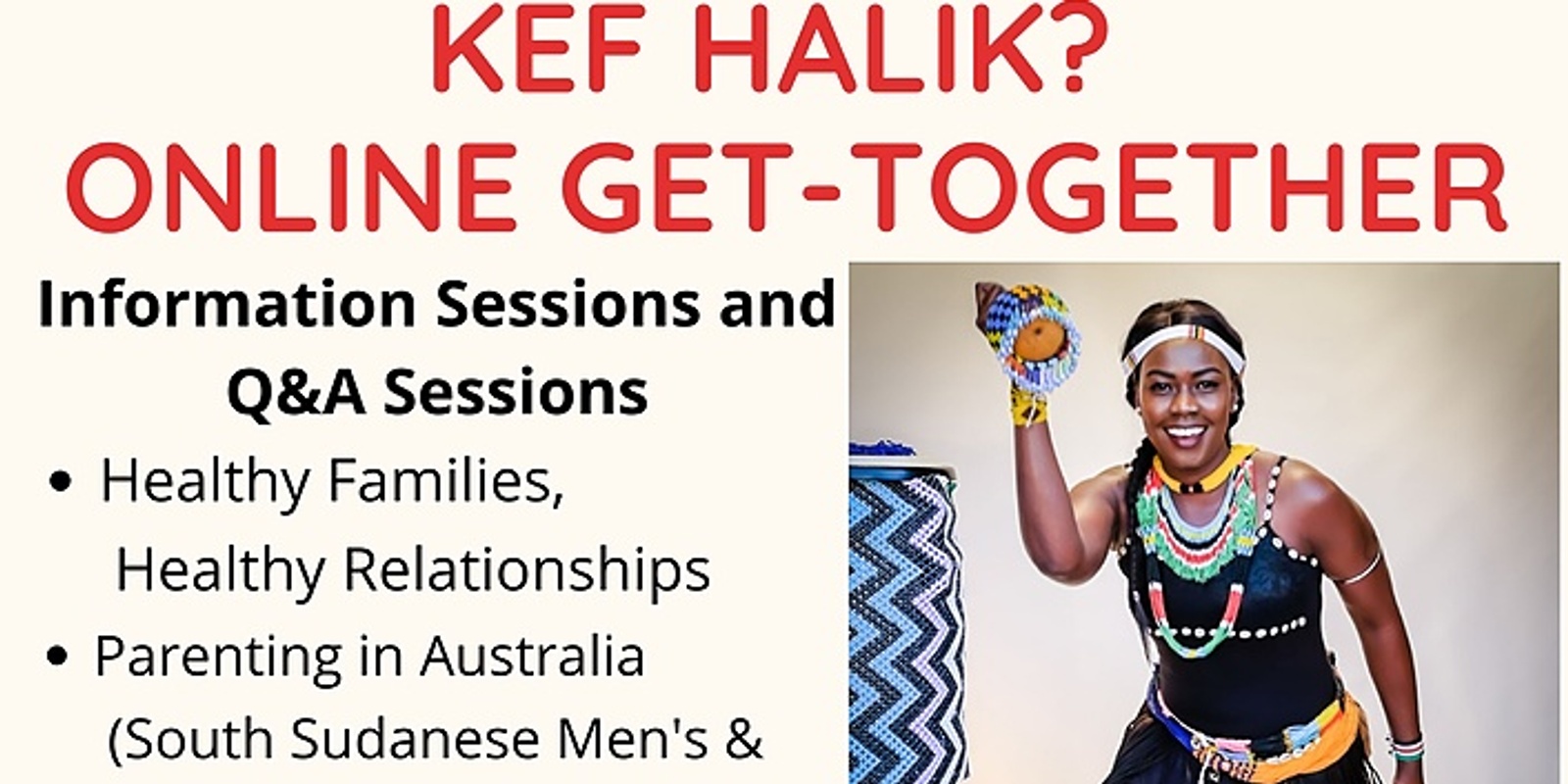Banner image for Kef Halik? Online Get Together [Free]