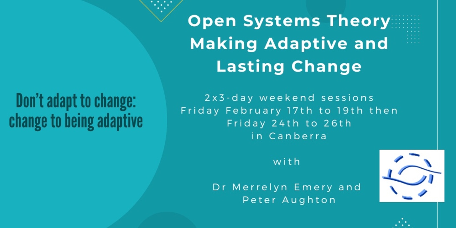 Banner image for Open Systems Theory, Making Adaptive Lasting Change