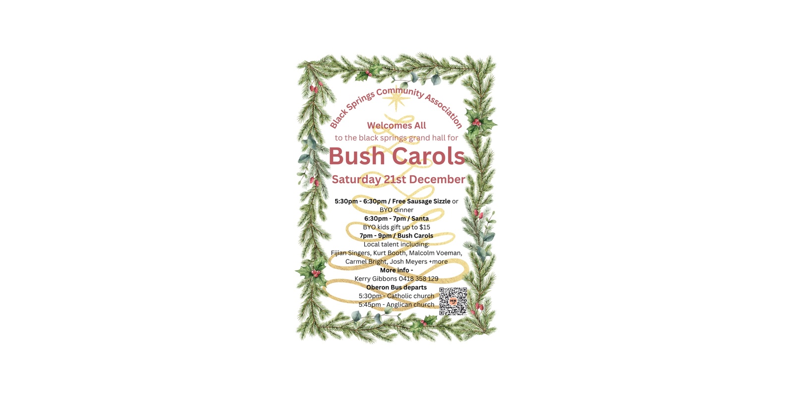 Banner image for Black Springs Bush Carols 