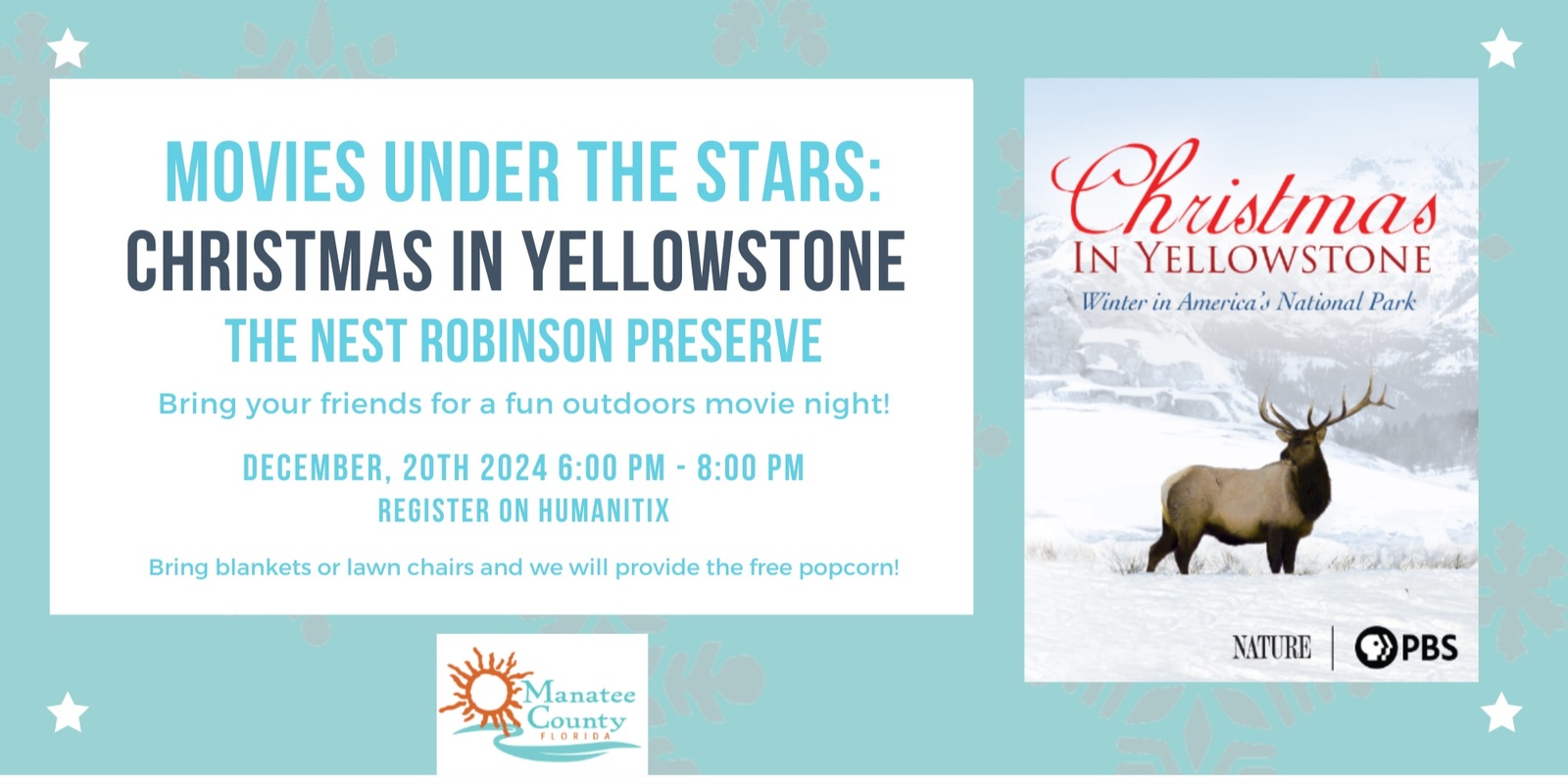 Banner image for Movies Under the Stars - Christmas in Yellowstone