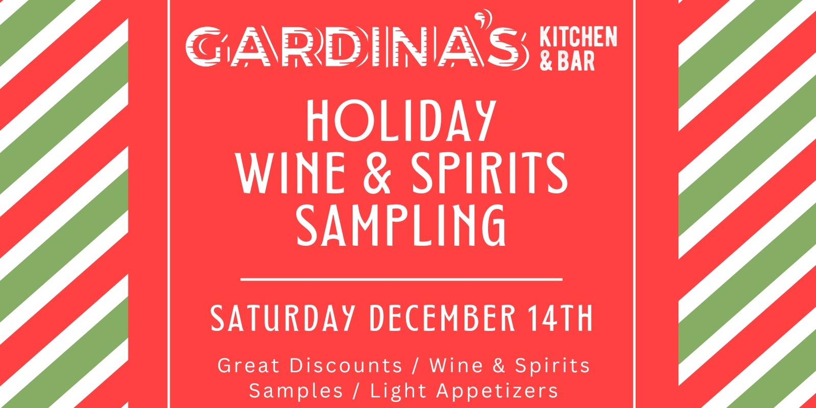 Banner image for Gardina's Holiday Wine & Spirits Sampling