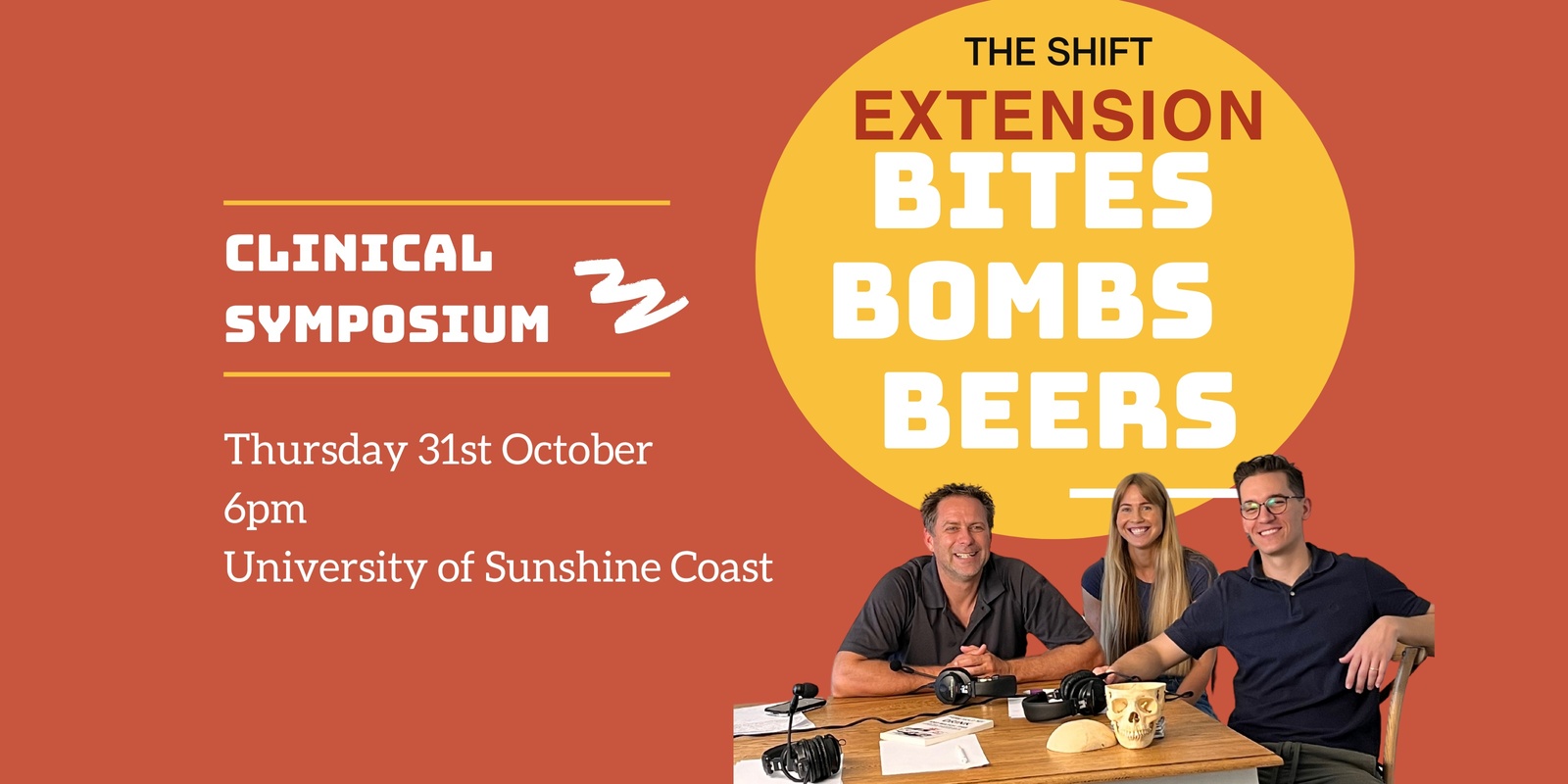 Banner image for Bites, Bombs, Beers - A Shift Extension Symposium