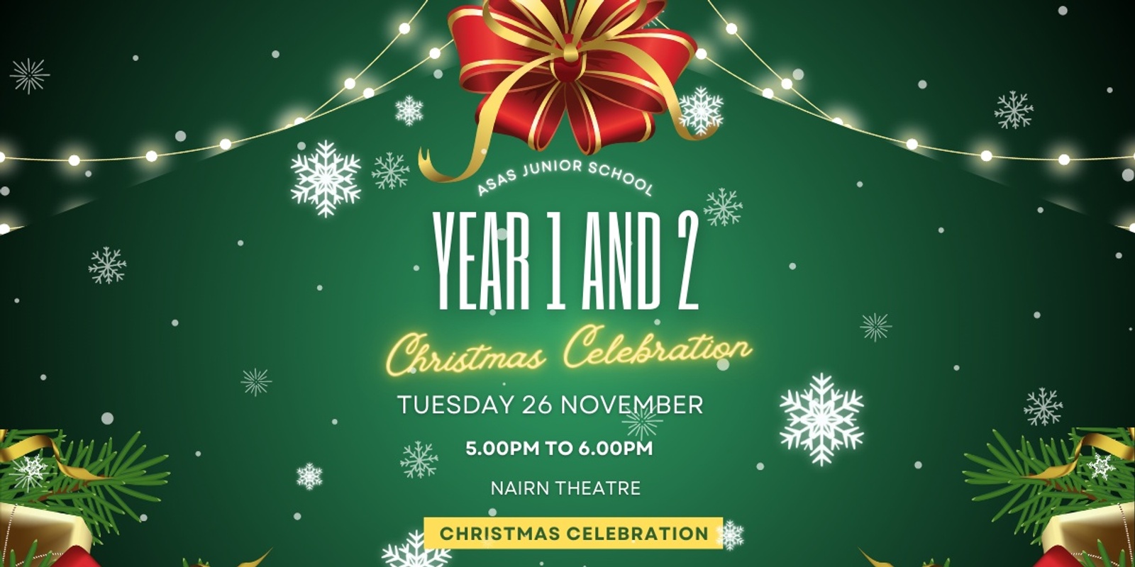 Banner image for Year 1 and 2 Christmas Celebration