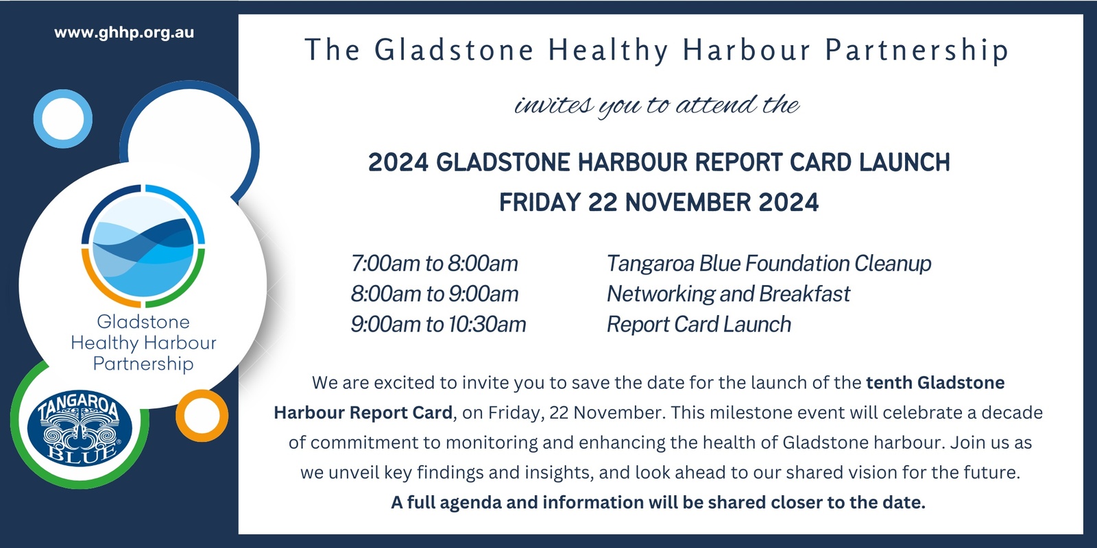 Banner image for 2024 Gladstone Harbour Report Card Launch