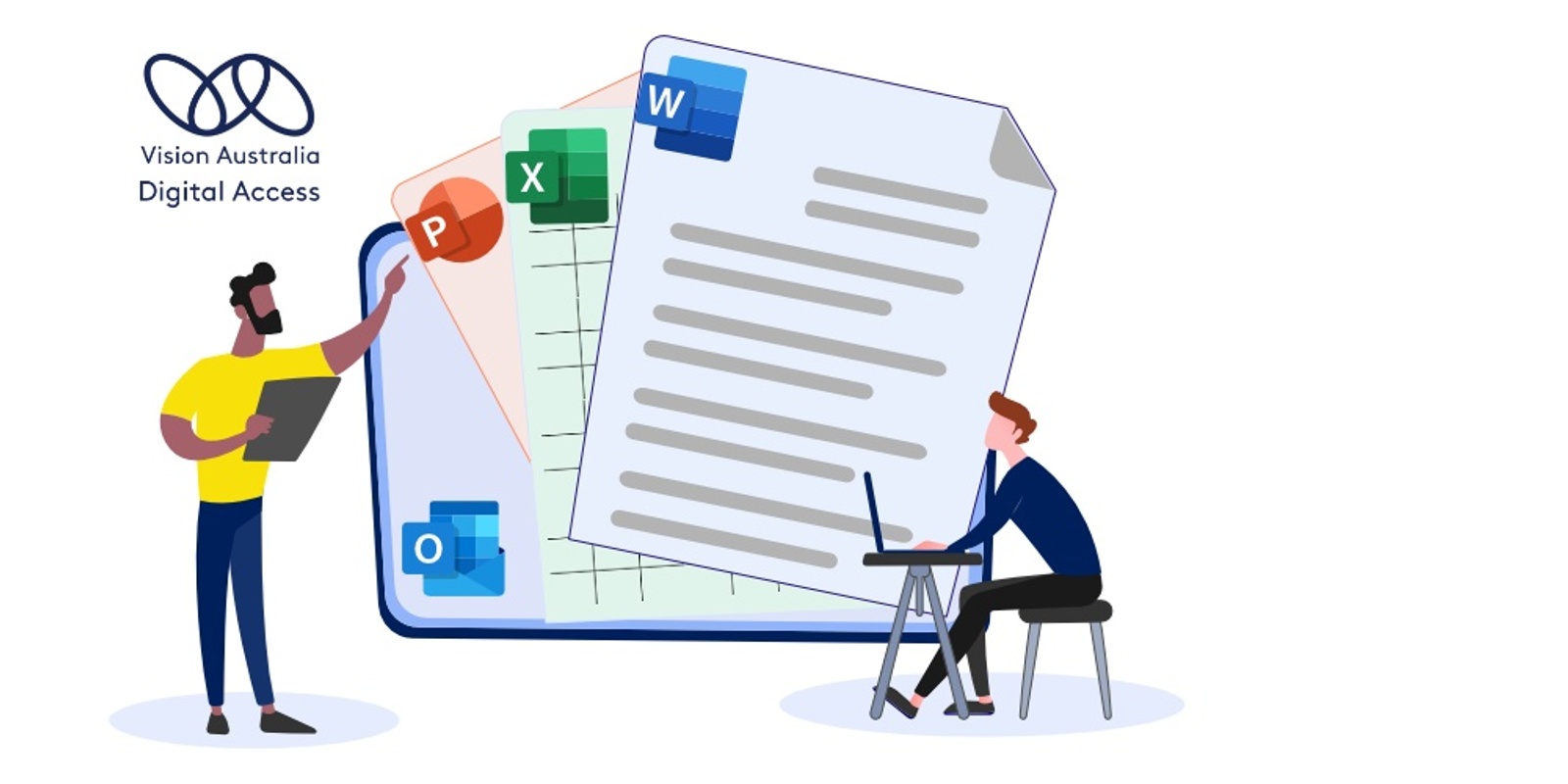 Banner image for Advanced Creating Accessible Documents: Microsoft Office (Virtual) - September 2024: Vision Australia