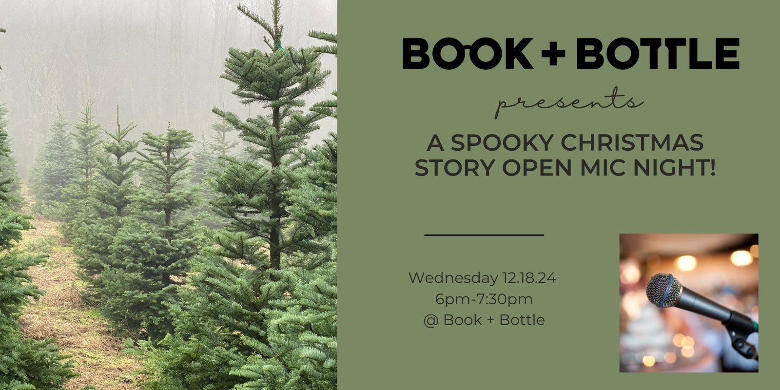 Banner image for Spooky Christmas Story Open Mic Night!